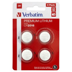 VERBATIM Lithium baterie CR2016 3V 4 Pack