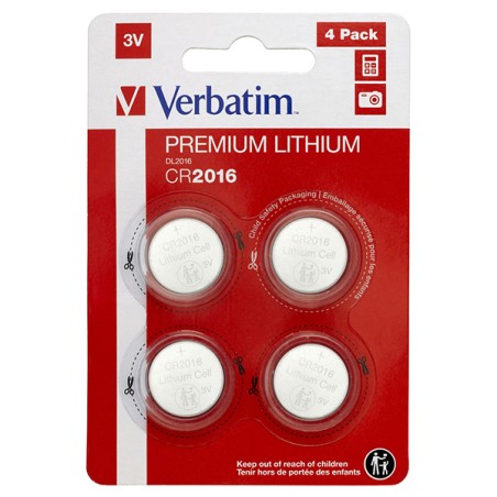 VERBATIM Lithium baterie CR2016 3V 4 Pack