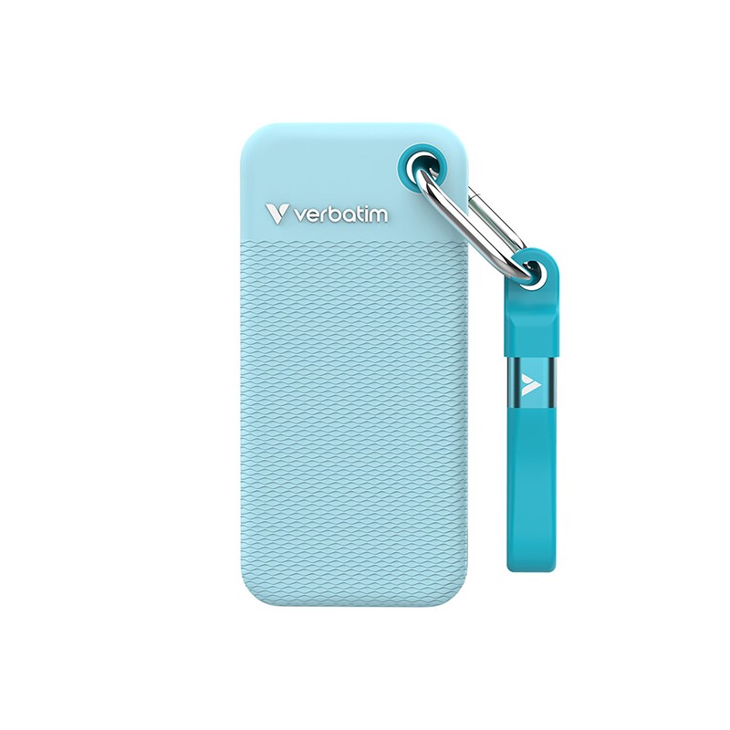 VERBATIM externí SSD 2TB Pocket SSD, USB-C, Modrá