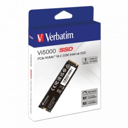 VERBATIM SSD Vi5000 Internal PCIe NVMe M.2 SSD 1TB , W 4500/ R 5000 MB/s