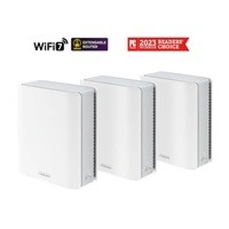 ASUS ZenWifi BT10 3-pack, WiFi7 Extendable Router, AiMesh, 2x WAN/LAN, 1x LAN, 1x 3.0