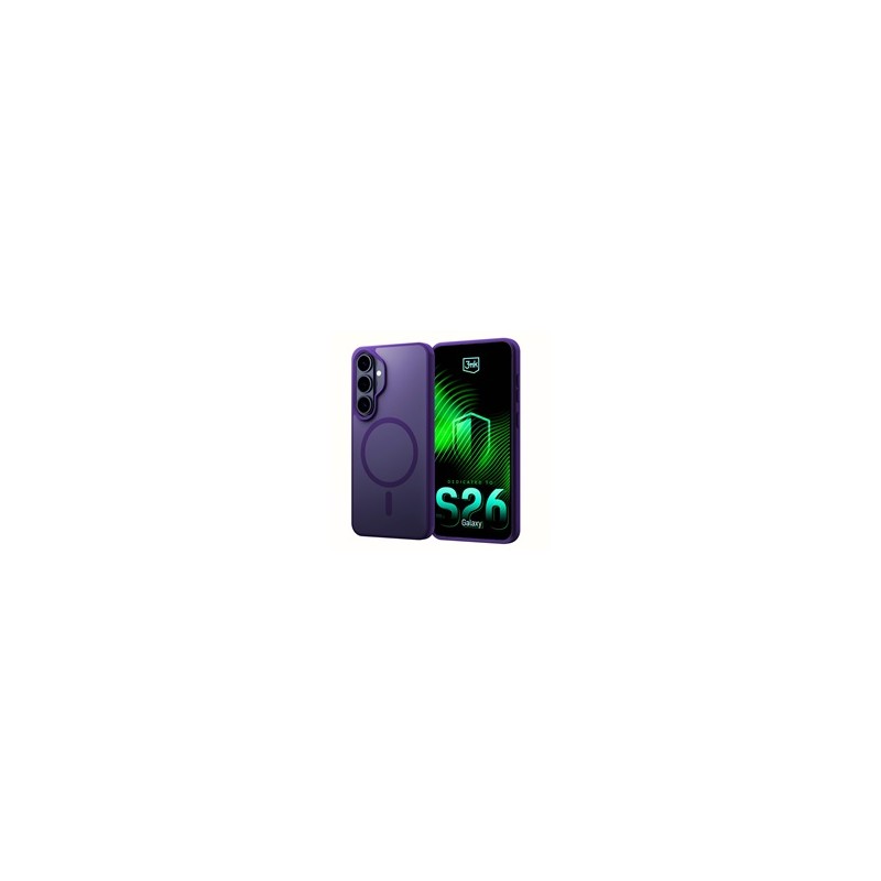 3mk ochranný kryt Smoke MagCase Purple pro Samsung Galaxy S26+