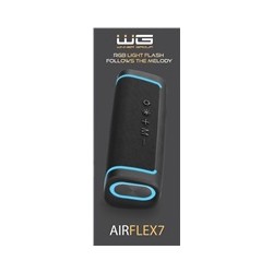 WG - Bluetooth Speaker WG AirFlex7, 10W, TWS, LED, černá