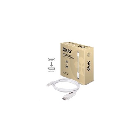 Club3D Adaptér USB 3.1 typ C na DisplayPort 1.2 4K60Hz UHD 1,2m (M/M)