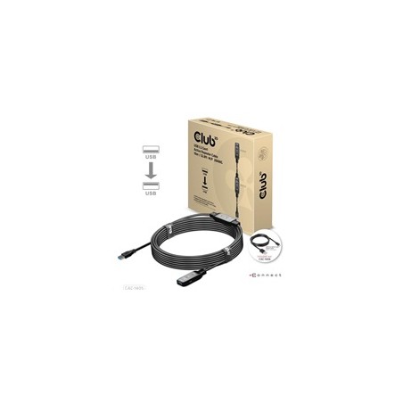 Club3D Kabel USB 3.2 Gen1 Active Repeater Cable M/F 28AWG, 10m