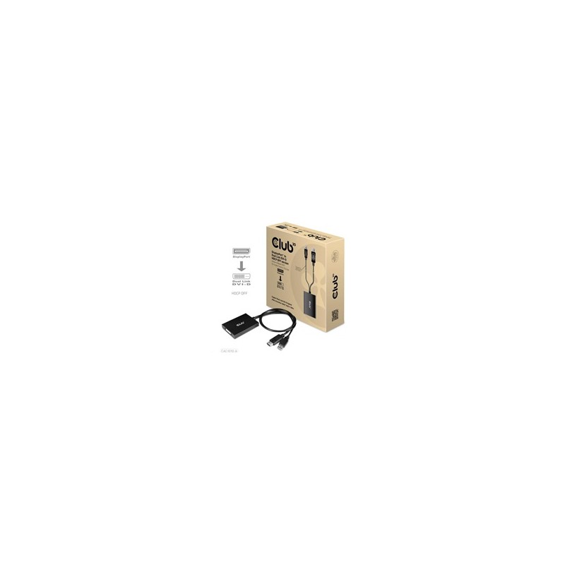 Club3D Adaptér aktivní DisplayPort na Dual Link DVI-D, USB napájení, 60cm, HDCP off, pro Apple Cinema displeje