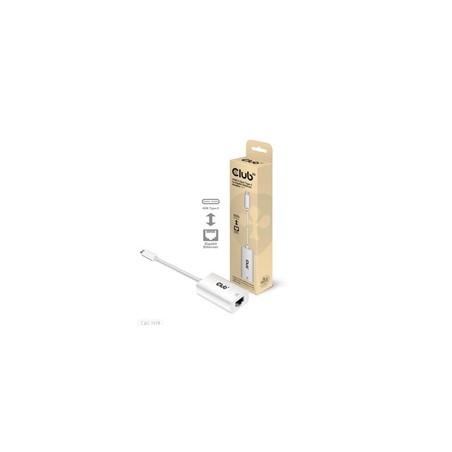Club3D Adaptér aktivní USB 3.2 typ C na LAN (Gigabit Ethernet - 1Gb), 20cm