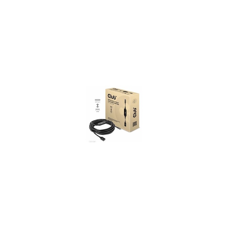 Club3D Kabel USB-C na USB-A, Aktivní adaptér/kabel, 5 Gbps (M/F), 10m
