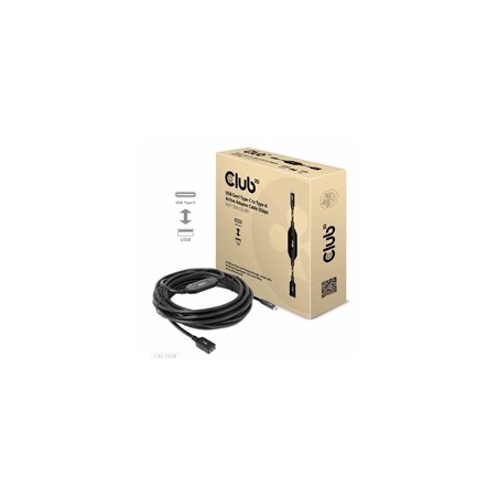 Club3D Kabel USB-C na USB-A, Aktivní adaptér/kabel, 5 Gbps (M/F), 10m