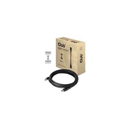 Club3D Kabel certifikovaný DisplayPort 1.4, HBR3, 8K60Hz (M/M), 5m, 28 AWG