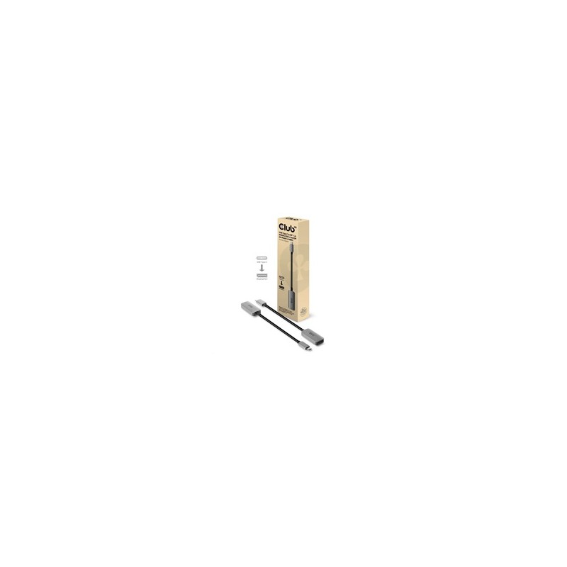 Club3D Adaptér aktivní USB-C na DisplayPort 1.4, 8K60Hz DSC1.2 HDR HBR3