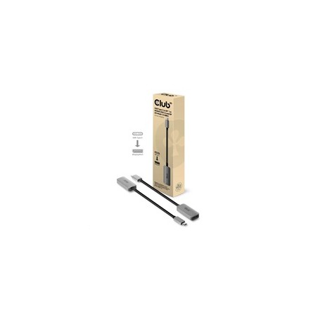 Club3D Adaptér aktivní USB-C na DisplayPort 1.4, 8K60Hz DSC1.2 HDR HBR3