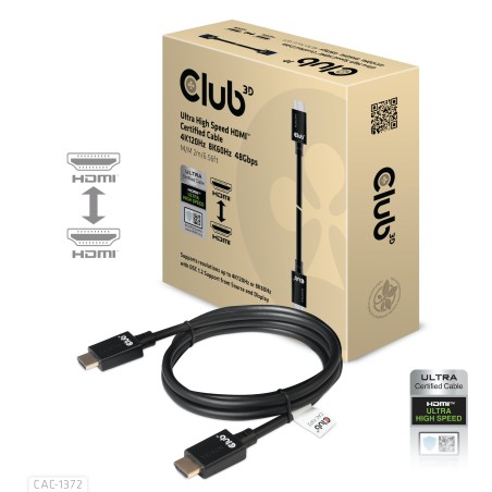 Club3D Kabel HDMI 2.1 Ultra High Speed HDMI™ 4K120Hz, 8K60Hz, 2m