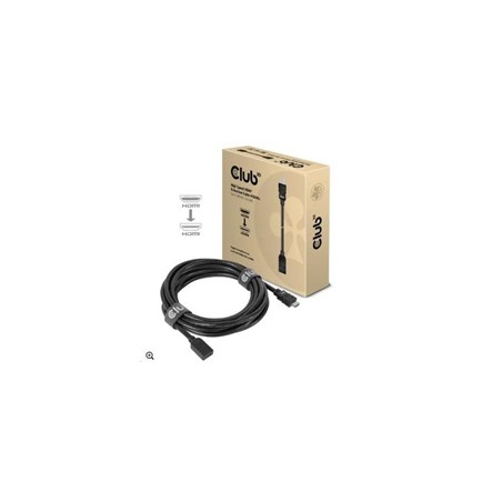 Club3D Kabel prodlužovací Rychlý HDMI 4K60HZ (M/F), 5m, černá, 26 AWG