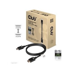 Club3D Kabel Ultra Rychlý HDMI™ Certifikovaný 4K 8K60Hz 48Gbps (M/M), 1m, 30 AWG