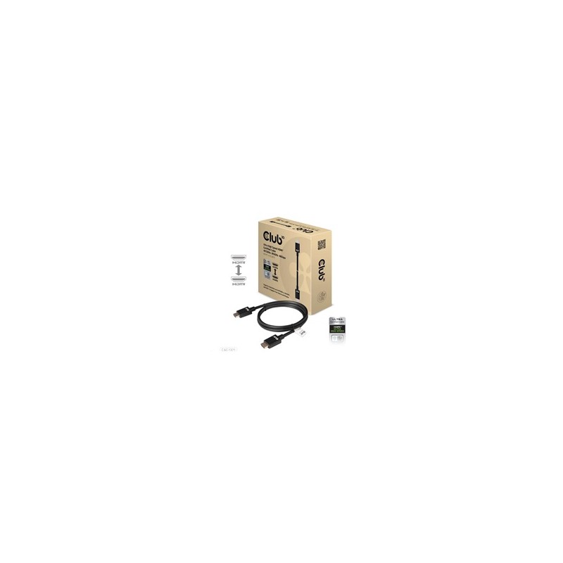 Club3D Kabel Ultra Rychlý HDMI™ Certifikovaný 4K 8K60Hz 48Gbps (M/M), 1m, 30 AWG