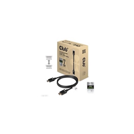 Club3D Kabel Ultra Rychlý HDMI™ Certifikovaný 4K 8K60Hz 48Gbps (M/M), 1m, 30 AWG