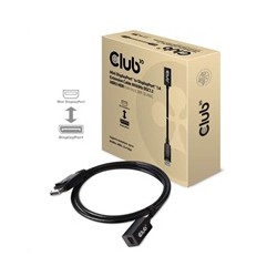 Club3D Prodlužovací kabel Mini DisplayPort 1.4 na DisplayPort 8K 60Hz DSC 1.2 HBR3 HDR Bidirectional (F/M), 1m