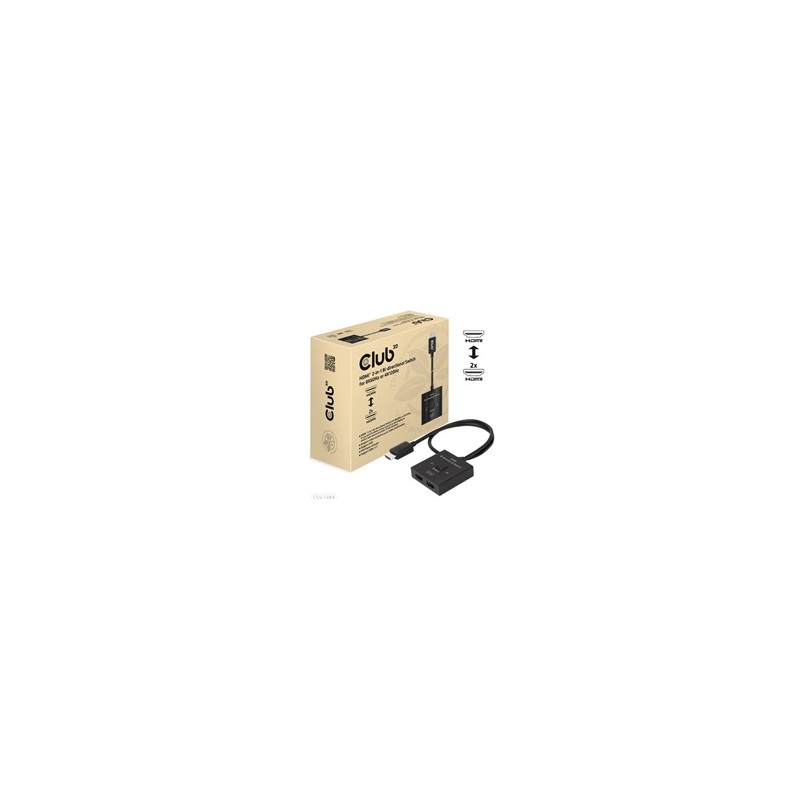 Club3D Switch, HDMI na 2xHDMI Oboustranný 2v1, 8K60Hz, 4K120Hz