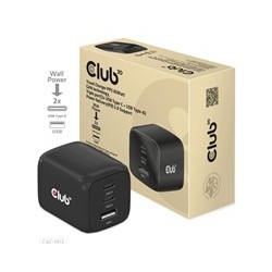 Club3D cestovní nabíječka 65W GAN technologie, 3 porty (2xUSB-C + USB-A), PPS, Power Delivery(PD) 3.0 Support