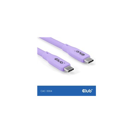 Club3D Kabel USB-C 4.0, 20Gbps, 4K60Hz, PD 240W, 2m, fialová