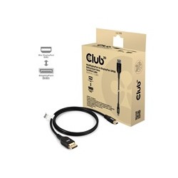 Club3D Kabel MiniDisplayPort na DisplayPort 2.1 Certifikovaný, Oboustranný, 10K60Hz, DSC1.2, UHBR10, 1m