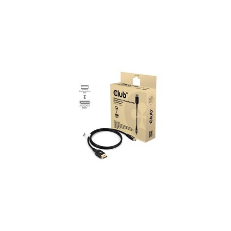 Club3D Kabel MiniDisplayPort na DisplayPort 2.1 Certifikovaný, Oboustranný, 10K60Hz, DSC1.2, UHBR10, 1m