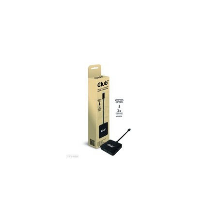 Club3D Video hub MST USB-C na 2xHDMI + USB-C PD 3.0, 4K60Hz
