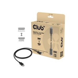 Club3D Adaptér aktivní DisplayPort 1.4 na HDMI HDR (M/M), 2m