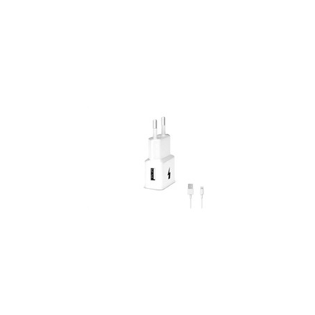 WG - Síťová nabíječka 1x USB-A, Quick Charge 3.0, 5V-9V-12V, kabel USB-A na Lightning, bílá