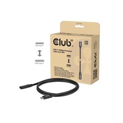 Club3D Prodlužovací kabel USB-C 8K60Hz, 40Gbps, Power Delivery 240W, (M/F), 100cm