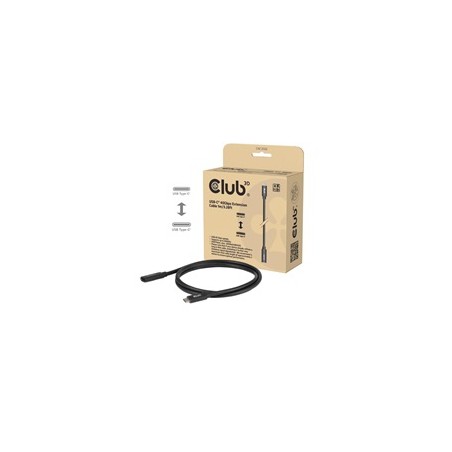 Club3D Prodlužovací kabel USB-C 8K60Hz, 40Gbps, Power Delivery 240W, (M/F), 100cm