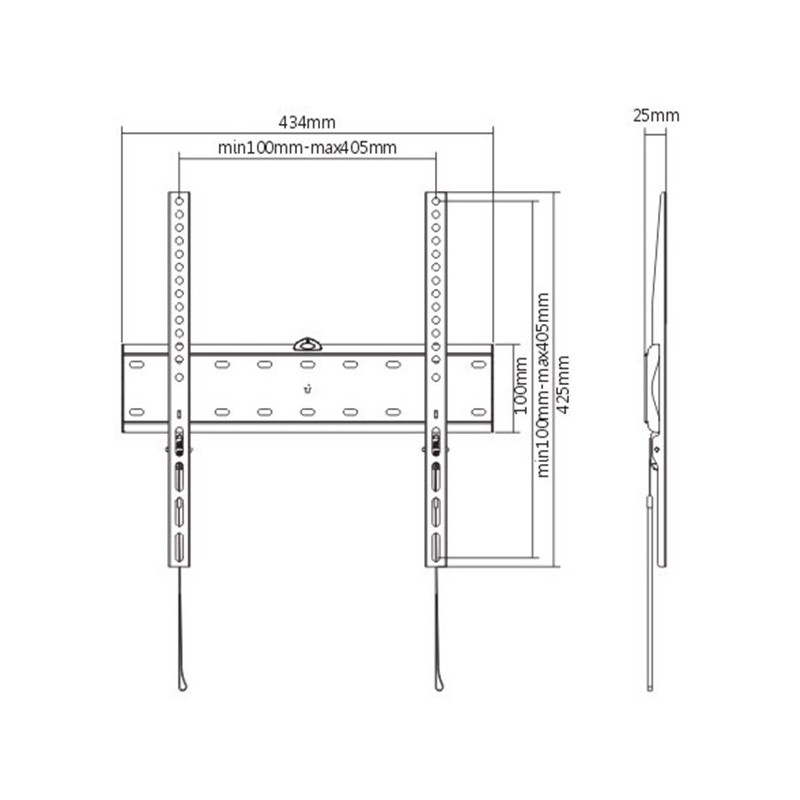GEMBIRD Držák TV WM-55F-02, 32"-55" (40kg), pevný