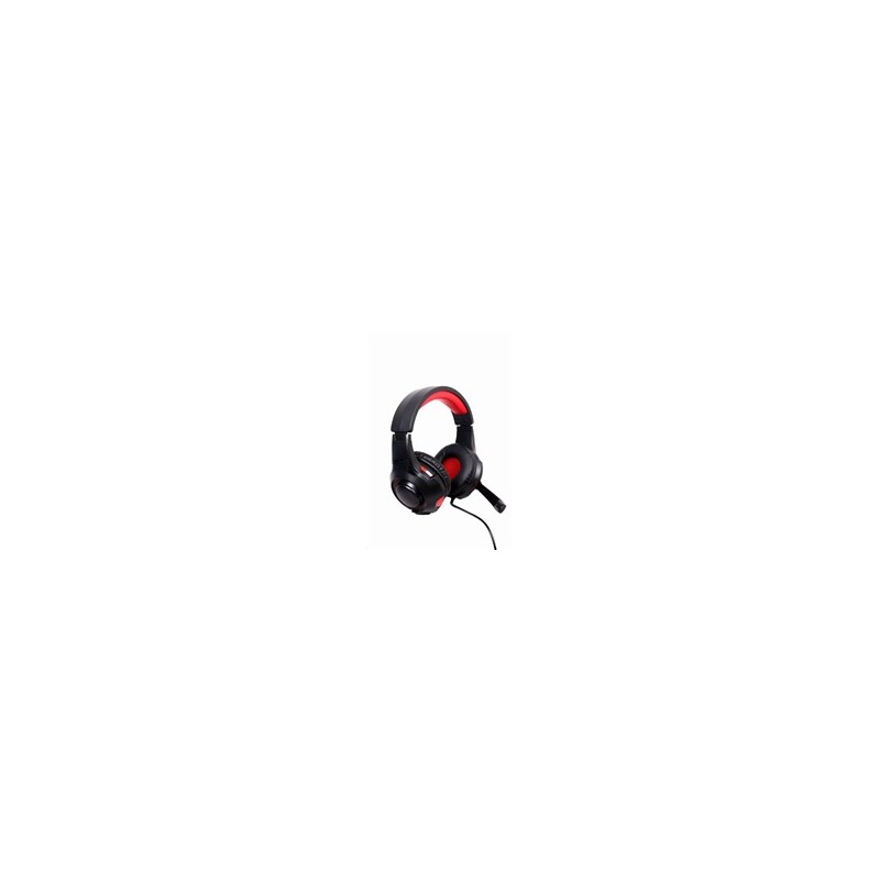 GEMBIRD sluchátka s mikrofonem GHS-U-5.1-01, gaming, 5.1 surround, černo-červená, USB