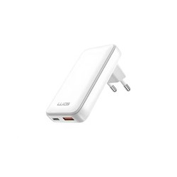 WG - Síťová nabíječka GaN 2x USB, 1x USB-C 30W + 1x USB-A 18W, white