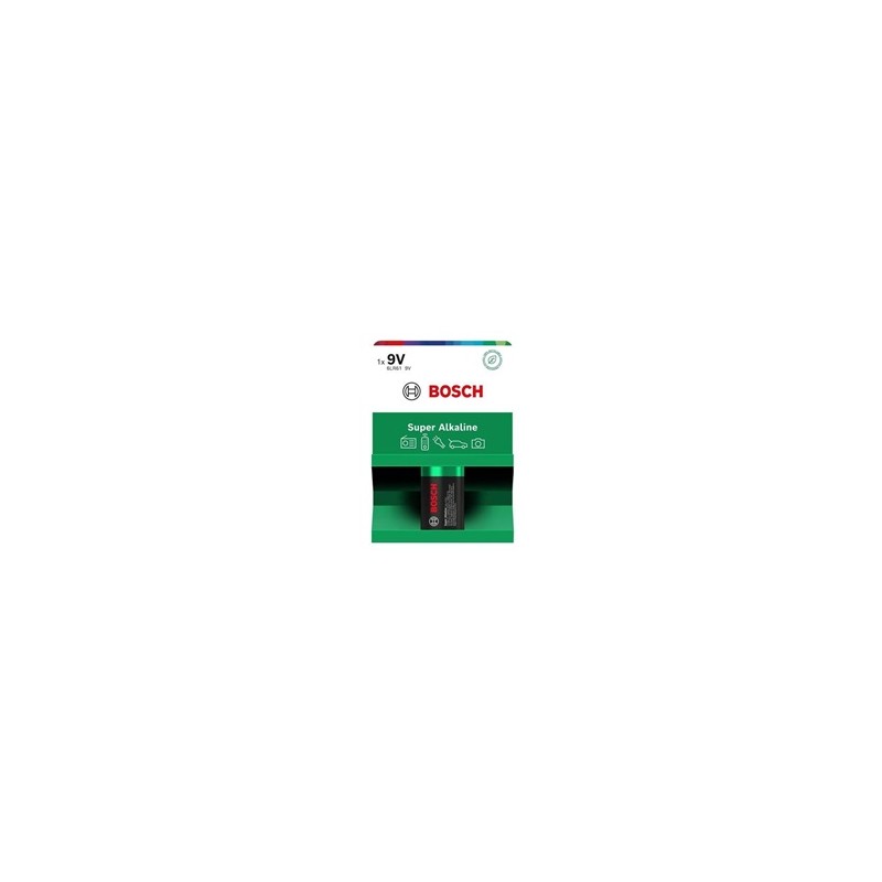 Bosch 6LR61SA1B/00 Super Alkaline 9V (Blistr 1 ks)