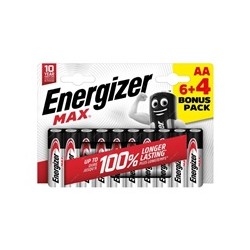 Energizer LR6/10 Max AA 6+4 zdarma