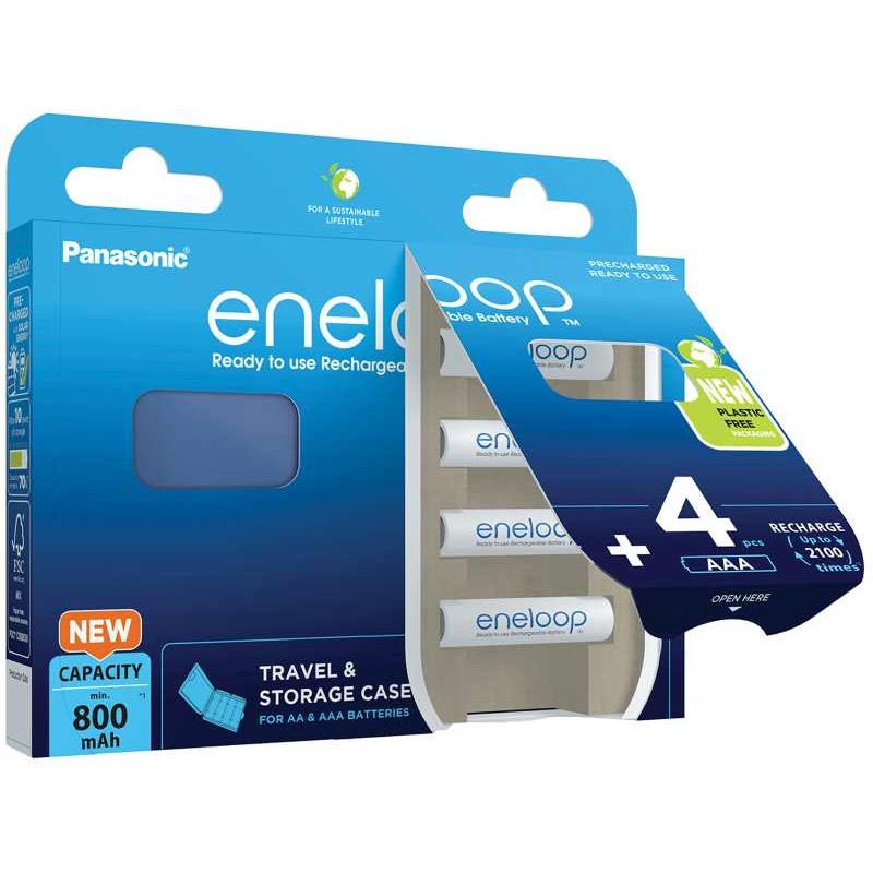 PANASONIC HR03 AAA 4MCCE/4BE ENELOOP CASE N, 800 mAh (Blistr 4ks)