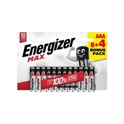 Energizer LR03/12 Max AAA 8+4 zdarma