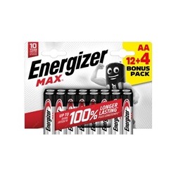 Energizer LR6/16 Max AA 12+4 zdarma