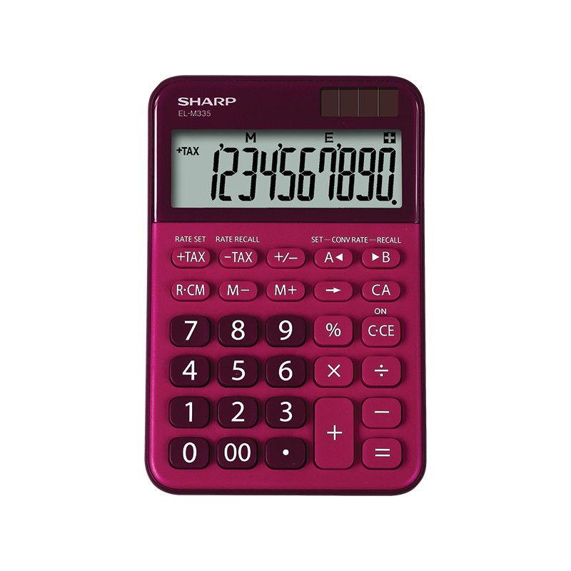 SHARP kalkulačka - ELM335BRD - červená