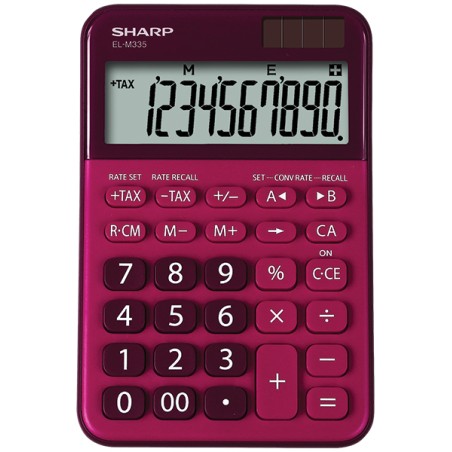SHARP kalkulačka - ELM335BRD - červená