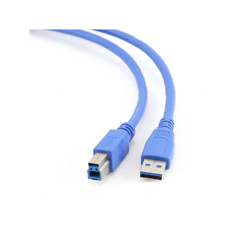 GEMBIRD Kabel USB 3.0 A-B propojovací 1,8m (modrý)