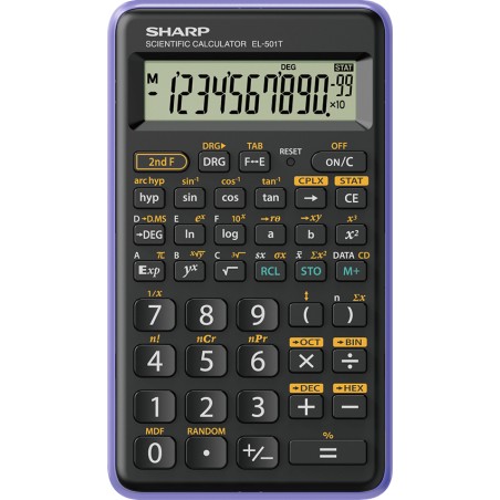 SHARP kalkulačka - EL-501T - fialová (balení blister)