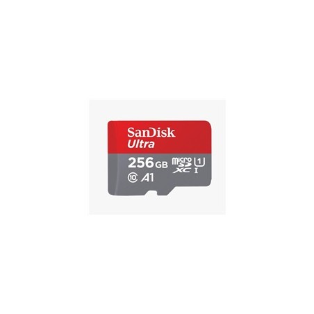 SanDisk MicroSDXC karta 256GB Ultra (100MB/s, Class 10, Android) + adaptér