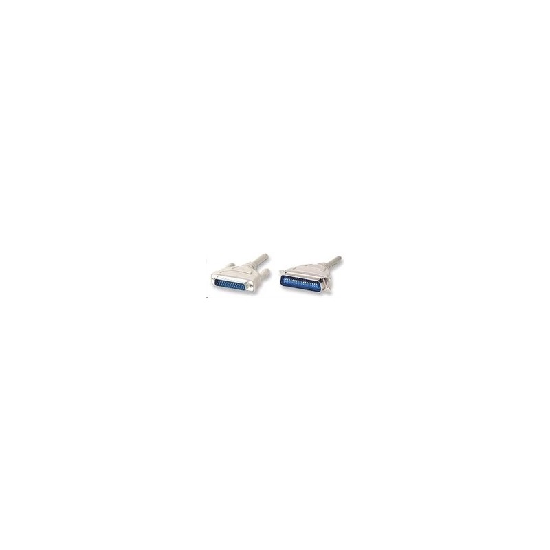PREMIUMCORD Kabel paralelní 1,8m (DB25M - Centronics 36pin M, Bi-tronics)