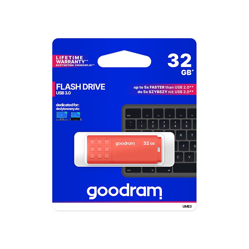 GOODRAM Flash Disk UME3 32GB USB 3.0 oranžová
