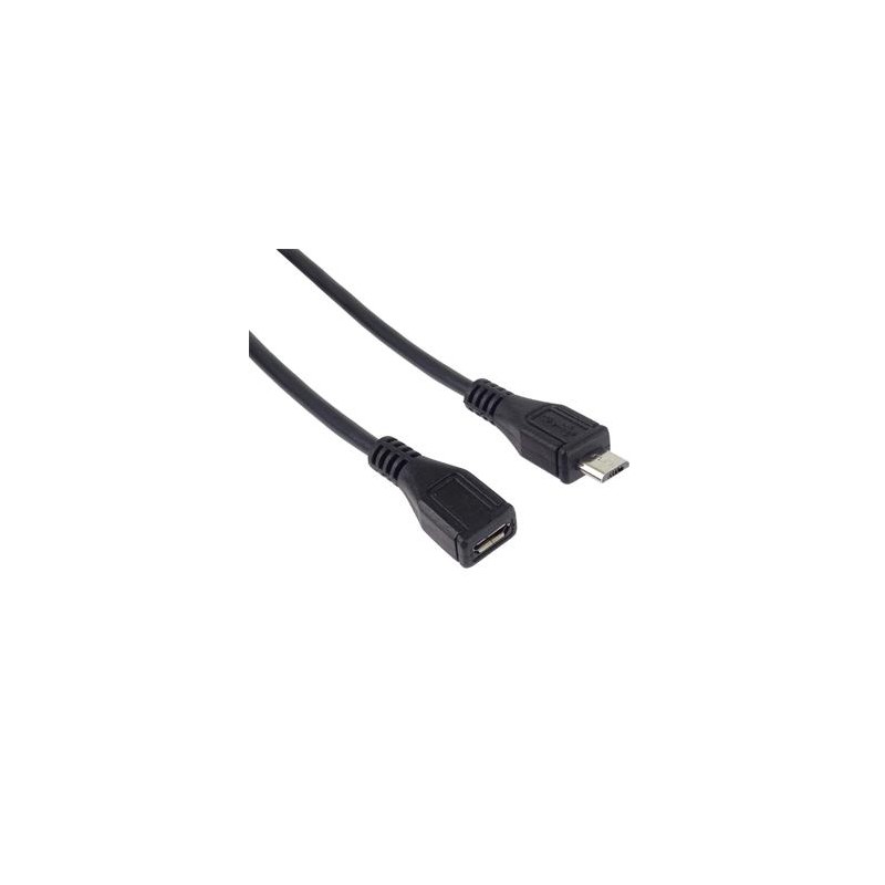 PREMIUMCORD Kabel prodlužovací micro USB - micro USB 3m (M/F)