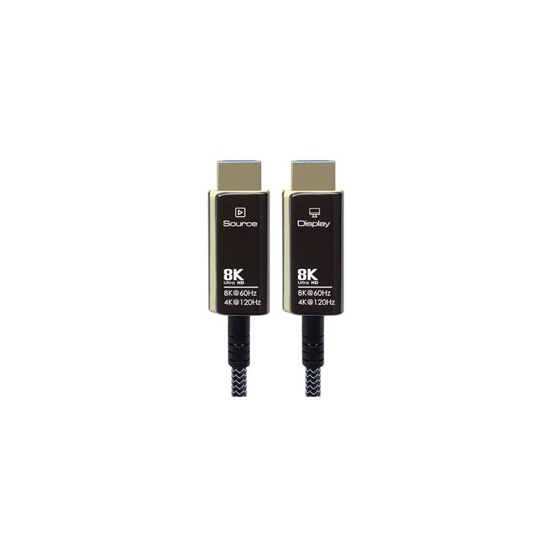 PREMIUMCORD Ultra High Speed HDMI 2.1 optický fiber kabel 8K@60Hz, zlacené 7m