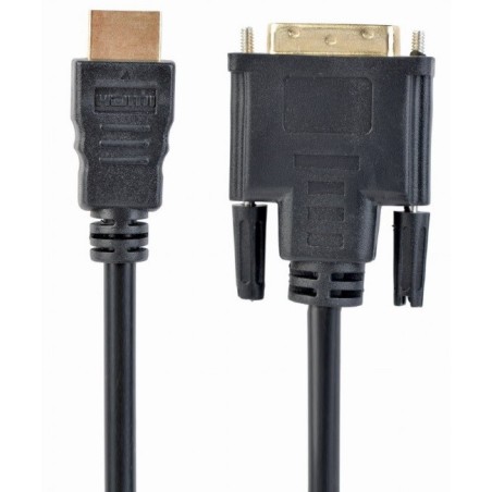 GEMBIRD Kabel HDMI - DVI 3m (M/M, DVI-D, Single Link, zlacené kontakty, stíněný)